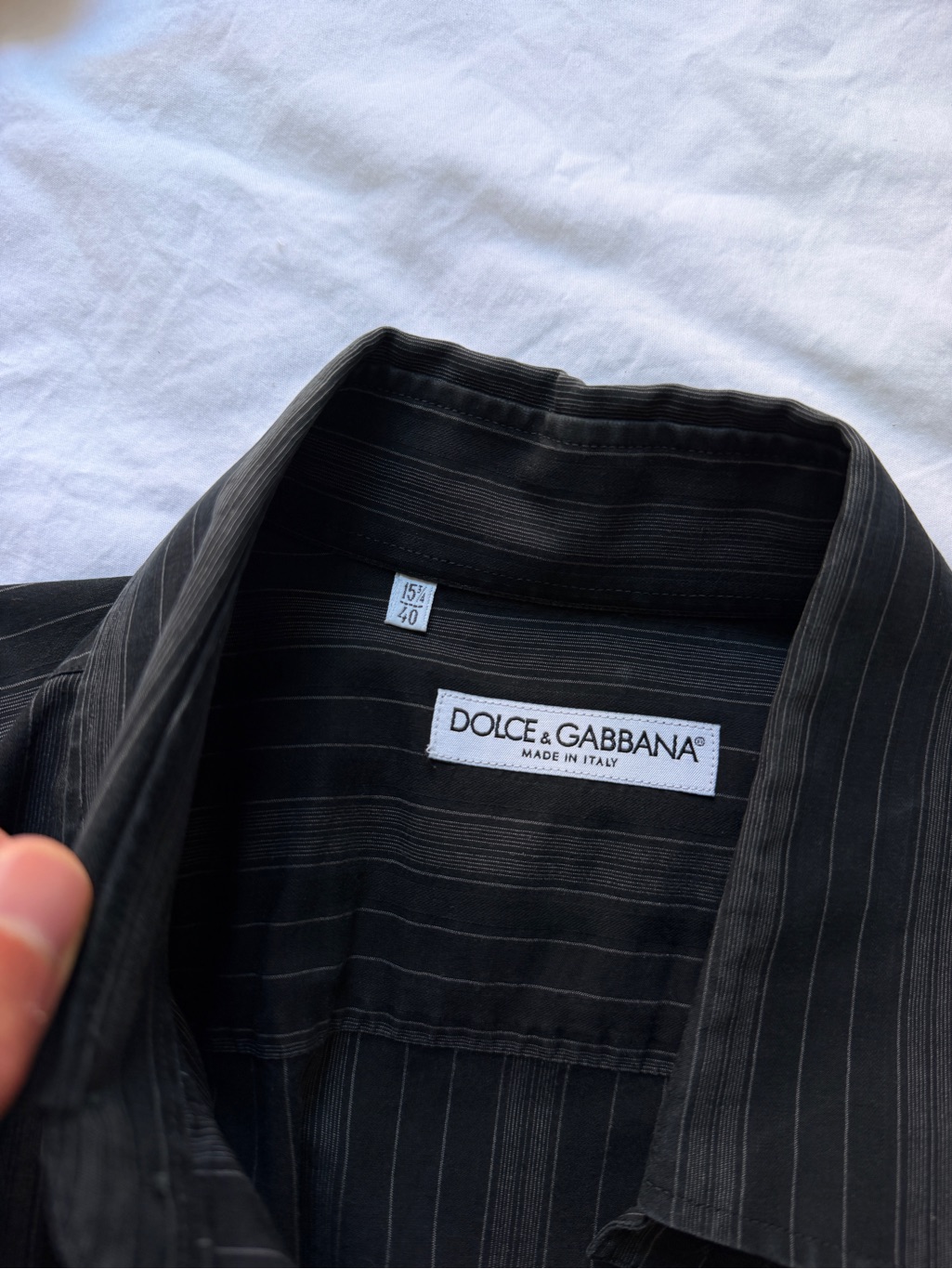 Dolce & Gabbana Black Striped Men’s Dress Shirt — image 2 of 8